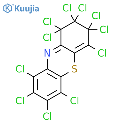1H-Phenothiazine, 1,1,2,2,3,3,4,6,7,8,9-undecachloro-2,3-dihydro- structure