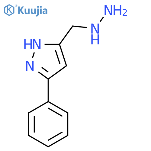 5-(hydrazinylmethyl)-3-phenyl-1H-pyrazole structure