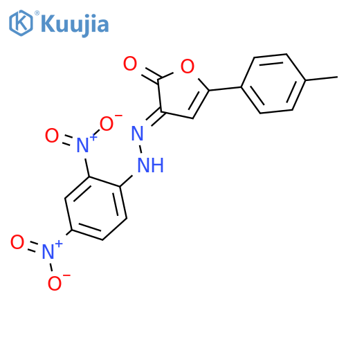 2,3-FURANDIONE, 5-(4-METHYLPHENYL)-, 3-[(2,4-DINITROPHENYL)HYDRAZONE] structure