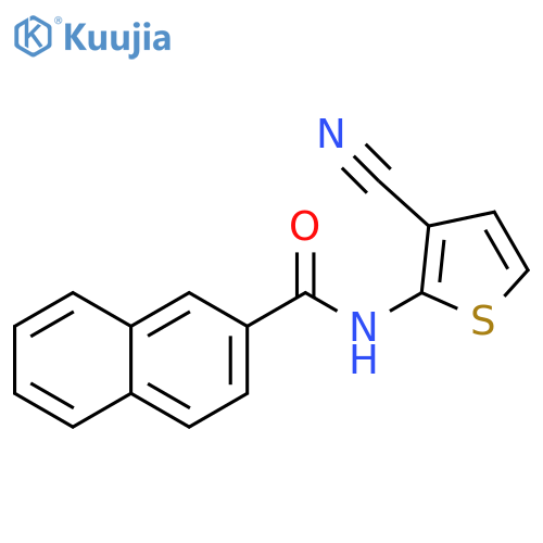 N-(3-cyanothiophen-2-yl)naphthalene-2-carboxamide structure