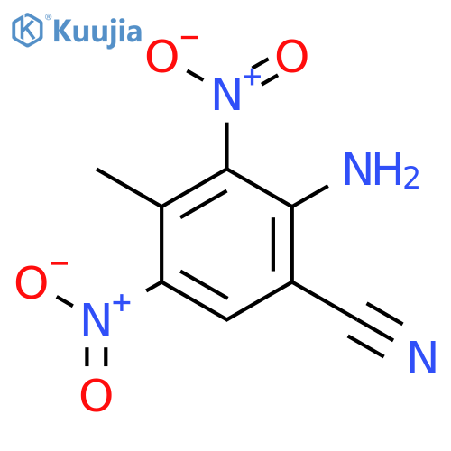 2-Amino-4-methyl-3,5-dinitrobenzonitrile structure
