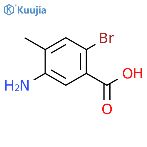 5-Amino-2-bromo-4-methylbenzoic acid structure