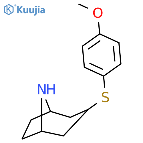 3-(4-methoxyphenyl)sulfanyl-8-azabicyclo3.2.1octane structure