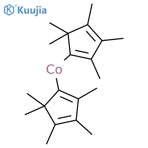 Bis(pentamethylcyclopentadienyl)cobalt(II) structure