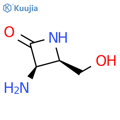 2-Azetidinone, 3-amino-4-(hydroxymethyl)-, (3R,4R)- structure