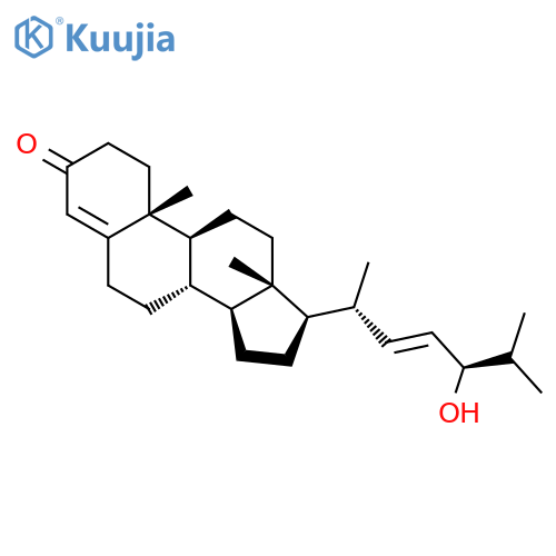 Cholesta-4,22-dien-3-one, 24-hydroxy-, (22E,24R)- structure