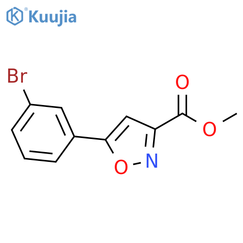 Methyl 5-(3-bromophenyl)isoxazole-3-carboxylate structure