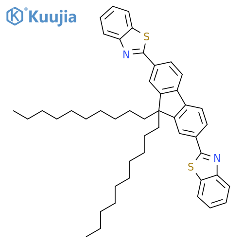 BENZOTHIAZOLE, 2,2'-(9,9-DIDECYL-9H-FLUORENE-2,7-DIYL)BIS- structure