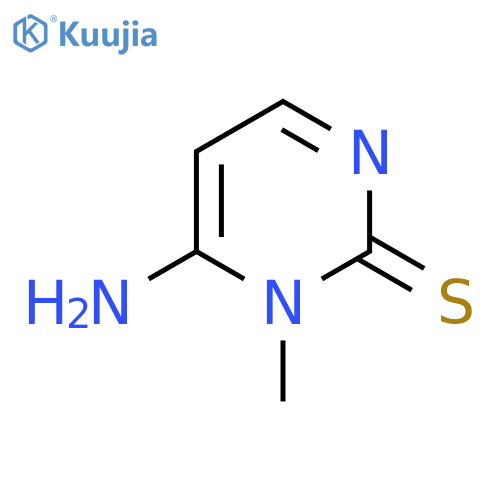 6-Amino-1-methylpyrimidine-2-thione structure