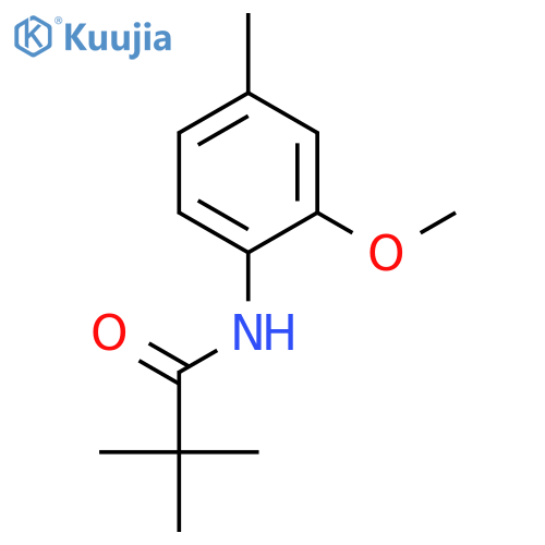 PROPANAMIDE, N-(2-METHOXY-4-METHYLPHENYL)-2,2-DIMETHYL- structure