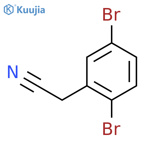 2-(2,5-Dibromophenyl)acetonitrile structure