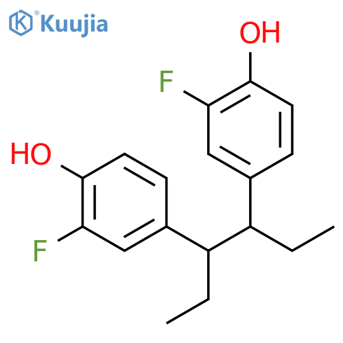 4-[(1R,2S)-1-ethyl-2-(3-fluoro-4-hydroxyphenyl)butyl]-2-fluorophenol structure