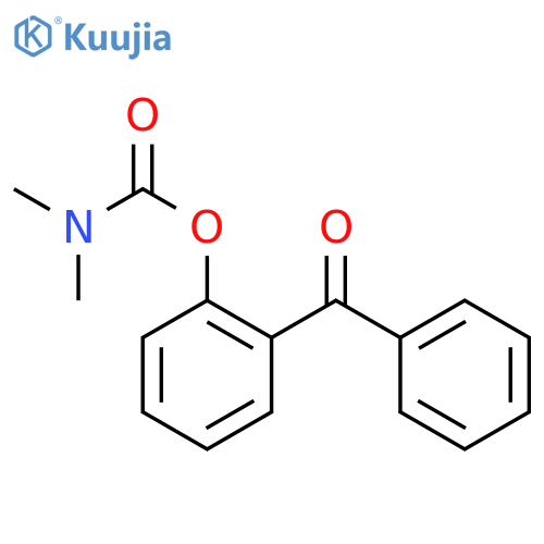 2-(phenylcarbonyl)phenyl dimethylcarbamate structure
