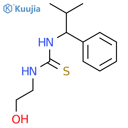 Thiourea, N-(2-hydroxyethyl)-N'-(2-methyl-1-phenylpropyl)- structure
