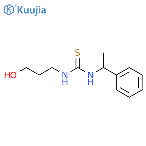 Thiourea, N-(3-hydroxypropyl)-N'-(1-phenylethyl)- structure