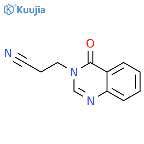 3-(4-oxo-3,4-dihydroquinazolin-3-yl)propanenitrile structure