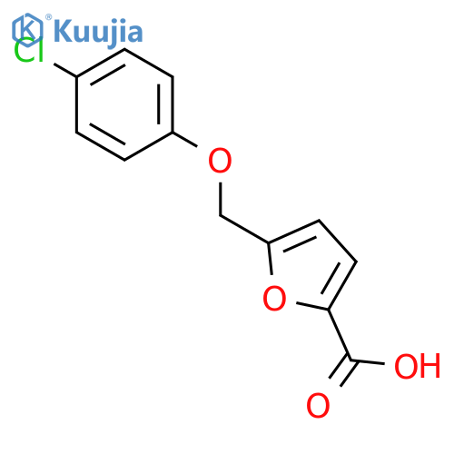 5-(4-Chlorophenoxy)methyl-2-furoic Acid structure