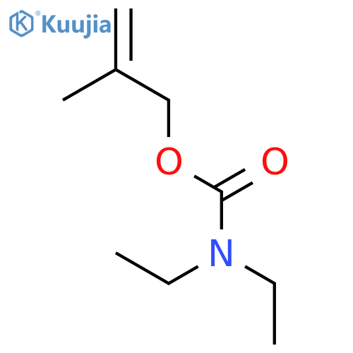 Carbamic acid, diethyl-, 2-methyl-2-propenyl ester structure