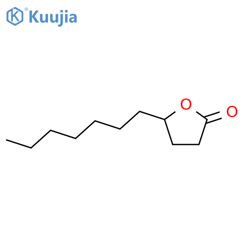 2(3H)-Furanone,5-heptyldihydro-, (5S)- structure