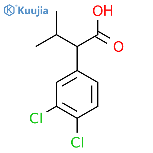 2-(3,4-Dichlorophenyl)-3-methylbutanoic acid structure