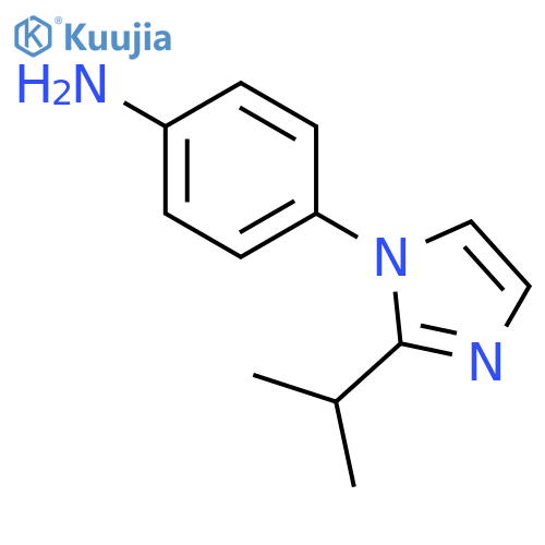 4-(2-isopropyl-1H-imidazol-1-yl)phenylamine structure
