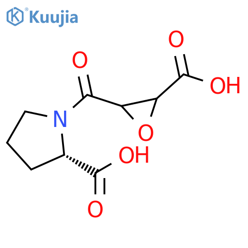 L-Proline, 1-[(3-carboxyoxiranyl)carbonyl]- structure