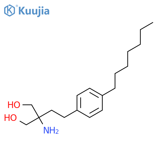 2-Amino-2-2-(4-heptylphenyl)ethylpropane-1,3-diol structure