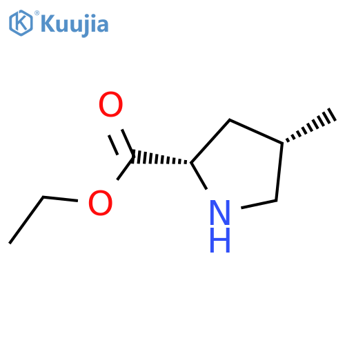 rac-ethyl (2R,4R)-4-methylpyrrolidine-2-carboxylate structure