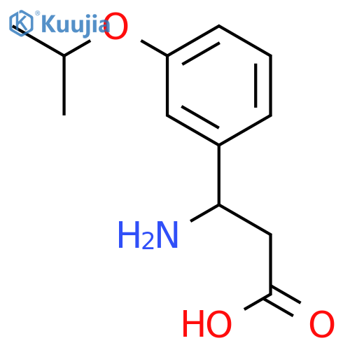 3-Amino-3-(3-isopropoxyphenyl)propanoicacid structure