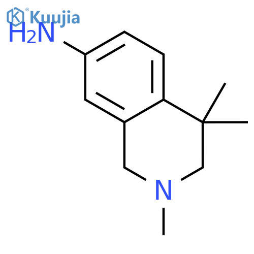 1,2,3,4-tetrahydro-2,4,4-trimethyl-7-Isoquinolinamine structure