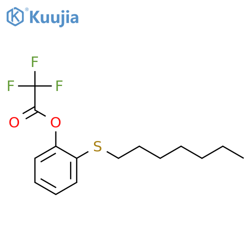 ACETIC ACID, TRIFLUORO-, 2-(HEPTYLTHIO)PHENYL ESTER structure