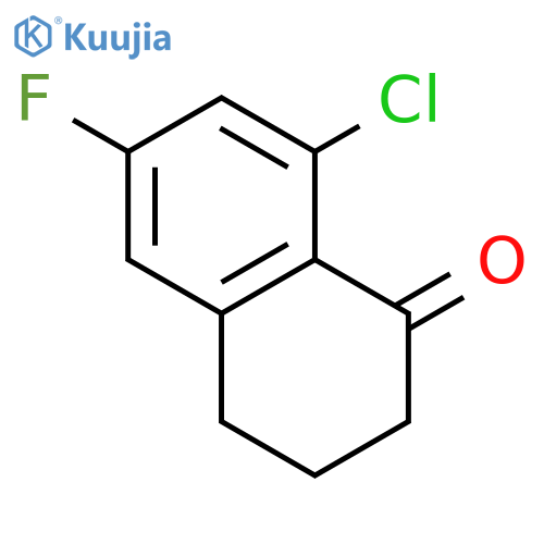 1(2H)-Naphthalenone, 8-chloro-6-fluoro-3,4-dihydro- structure