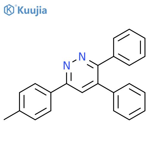 Pyridazine, 6-(4-methylphenyl)-3,4-diphenyl- structure