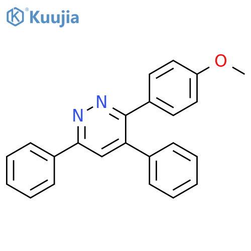 Pyridazine, 3-(4-methoxyphenyl)-4,6-diphenyl- structure