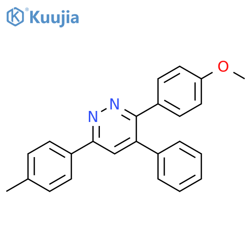 Pyridazine, 3-(4-methoxyphenyl)-6-(4-methylphenyl)-4-phenyl- structure
