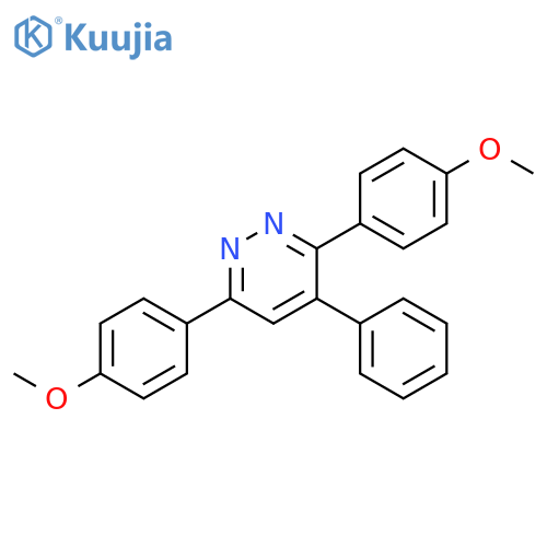 Pyridazine, 3,6-bis(4-methoxyphenyl)-4-phenyl- structure