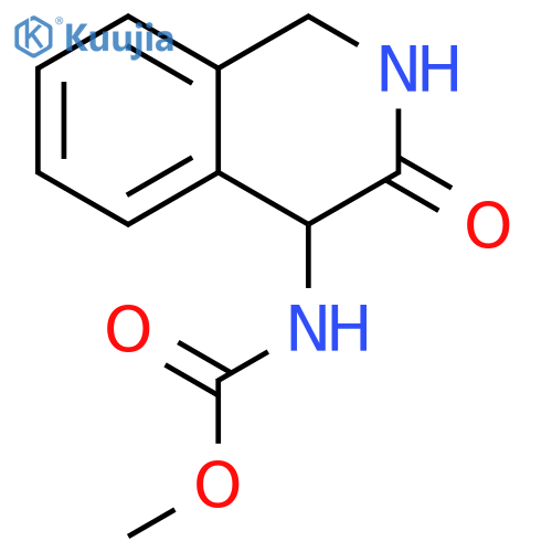 Methyl (3-oxo-1,2,3,4-tetrahydroisoquinolin-4-yl)carbamate structure