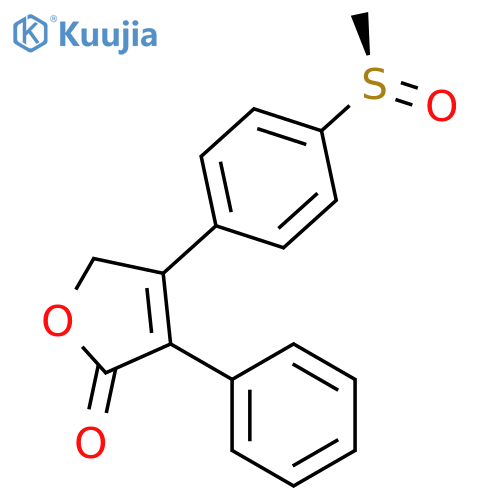 2(5H)-Furanone, 4-[4-[(R)-methylsulfinyl]phenyl]-3-phenyl- structure