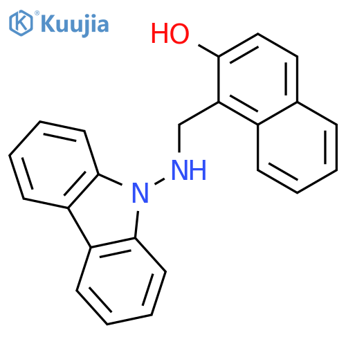 2-Naphthalenol, 1-[(9H-carbazol-9-ylamino)methyl]- structure