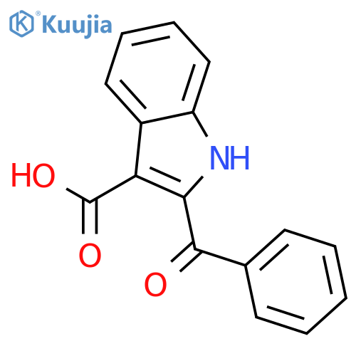 1H-Indole-3-carboxylic acid, 2-benzoyl- structure