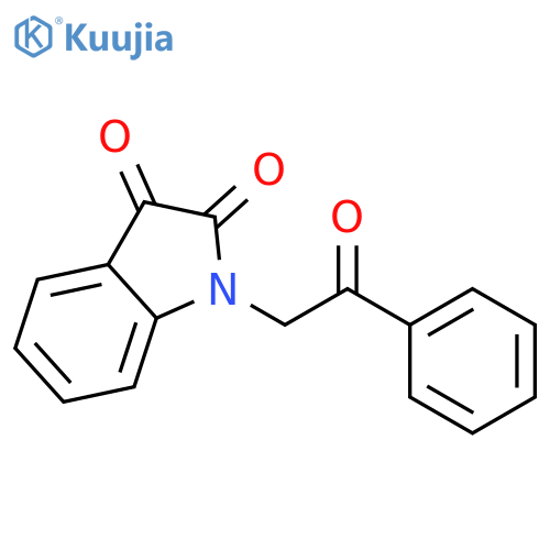 1H-Indole-2,3-dione, 1-(2-oxo-2-phenylethyl)- structure