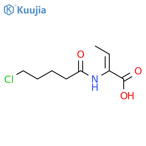 2-Butenoic acid, 2-[(5-chloro-1-oxopentyl)amino]-, (Z)- structure