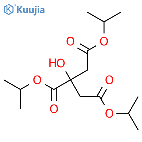 1,2,3-Propanetricarboxylicacid, 2-hydroxy-, 1,2,3-tris(1-methylethyl) ester structure