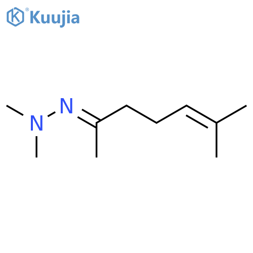 5-HEPTEN-2-ONE, 6-METHYL-, DIMETHYLHYDRAZONE structure