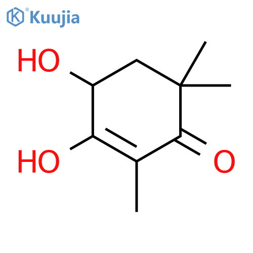 2-Cyclohexen-1-one, 3,4-dihydroxy-2,6,6-trimethyl- structure