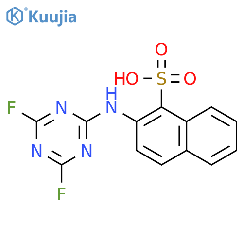 1-NAPHTHALENESULFONIC ACID, 2-[(4,6-DIFLUORO-1,3,5-TRIAZIN-2-YL)AMINO]- structure