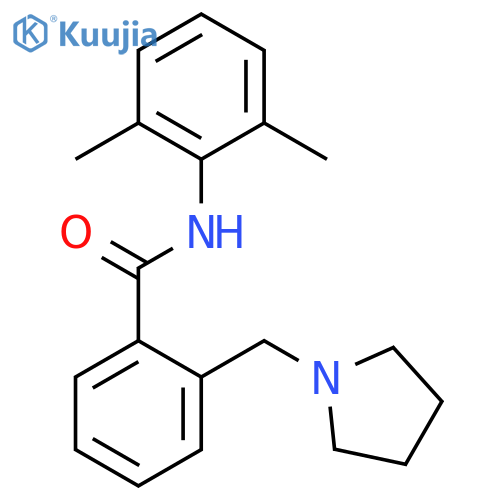 Benzamide, N-(2,6-dimethylphenyl)-2-(1-pyrrolidinylmethyl)- structure