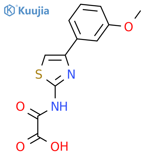 ACETIC ACID, [[4-(3-METHOXYPHENYL)-2-THIAZOLYL]AMINO]OXO- structure