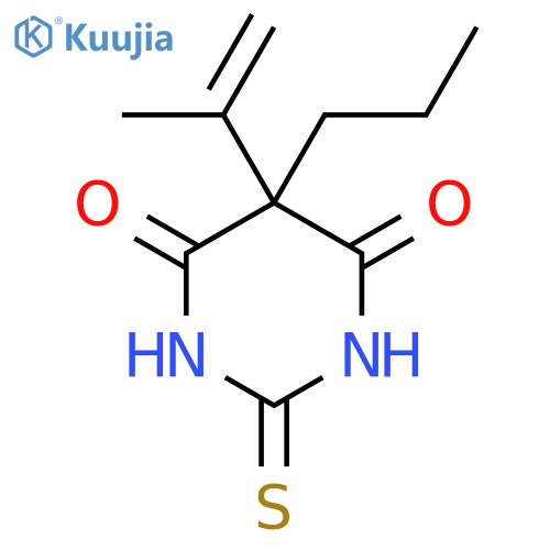 4,6(1H,5H)-Pyrimidinedione,dihydro-5-(1-methylethenyl)-5-propyl-2-thioxo- structure