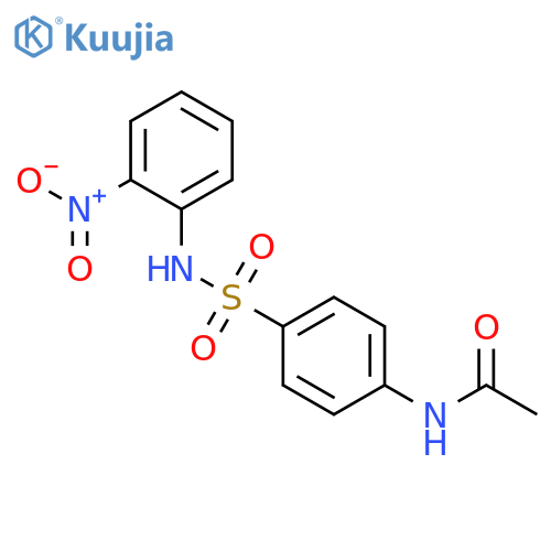 N-{4-[(2-nitrophenyl)sulfamoyl]phenyl}acetamide structure